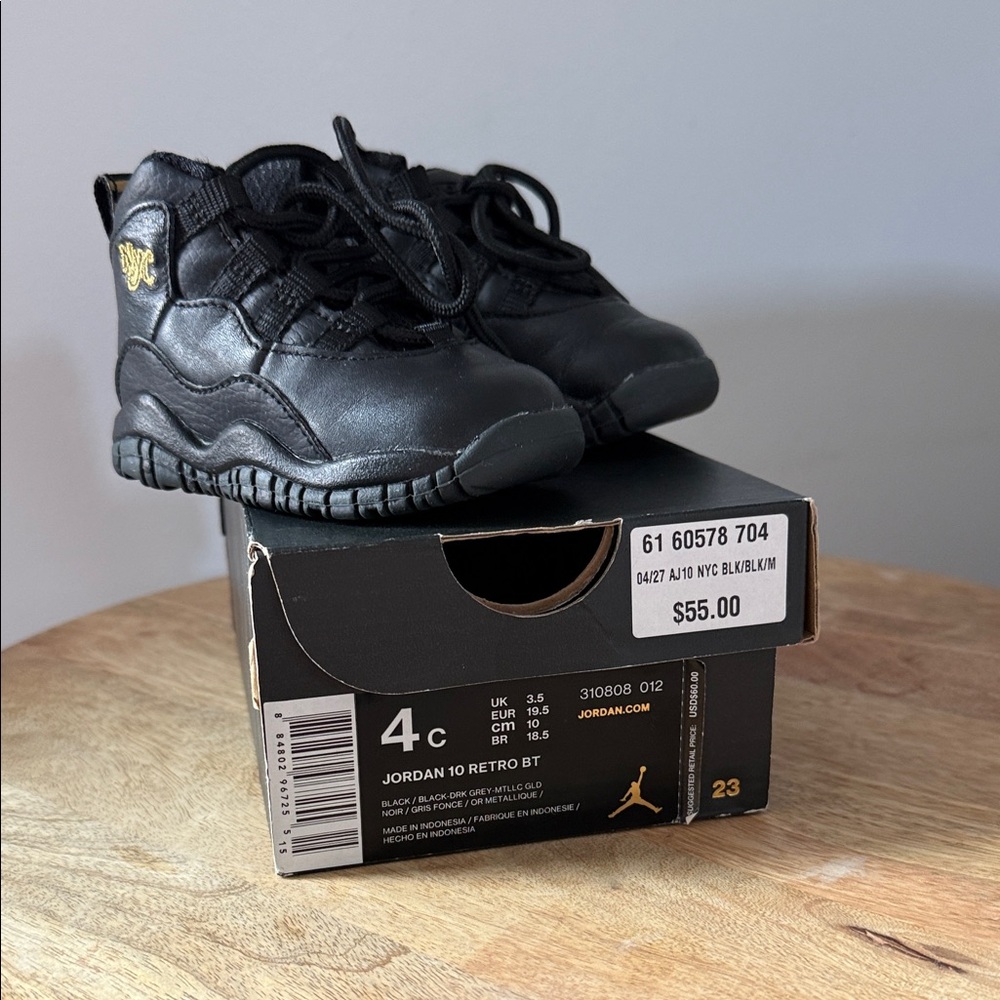 Jordan toddler Black Retro 10 4C